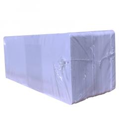 C4122 Cartes longues blanches PVC brillant Evolis 120x50 mm