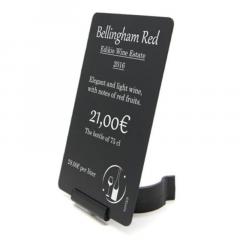 Exemple support et étiquette EDIKIO pour bouteille