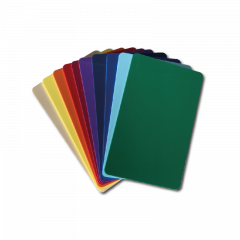 Cartes couleur PVC  diponible