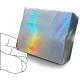 Cartes PVC blanches avec bord holograpique