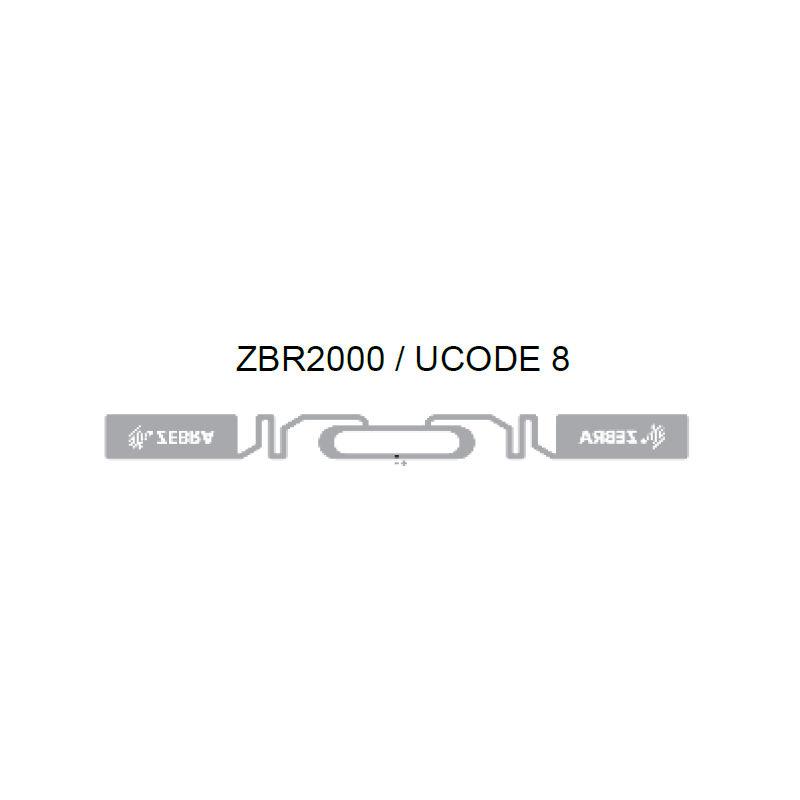 Etiquettes papier RFID Z-Select 2000T ZBR2000/UCODE 8