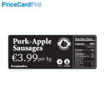 Cartes, étiquettes de prix noires mates Magicard - 110x54mm