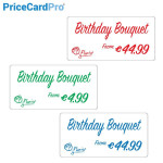 Cartes PriceCardPro Flex blanches Magicard - 110x54mm