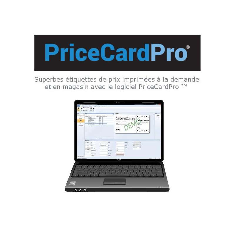 Logiciel PriceCardPro - Création étiquettes de prix