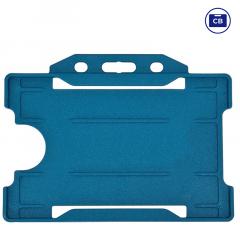 Porte-badges antimicrobien détectable bleu - horizontal (x100) - Réf. : 1455761