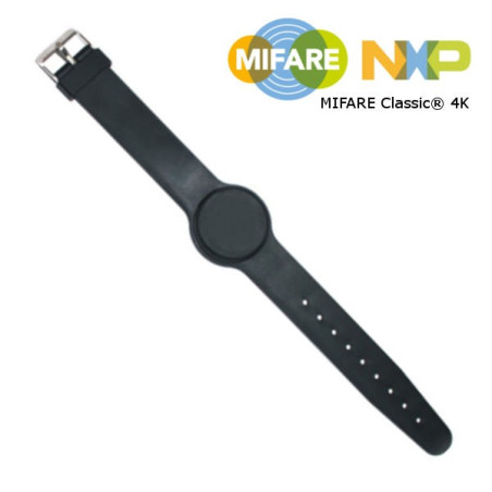 Bracelet réglable silicone RFID Mifare® classic® 4K EV1 NXP (x10)
