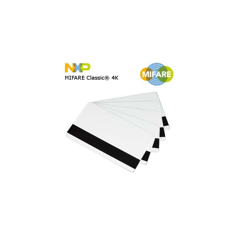 Cartes MIFARE Classic® 4K NXP magnétique HiCo