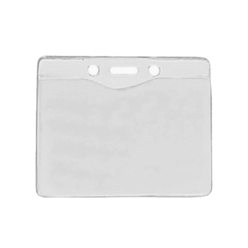 Porte-badge vinyle horizontal cristal