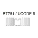 Etiquettes Zebra RFID UHF BT781 / UCODE 9 - 44 x 19 mm