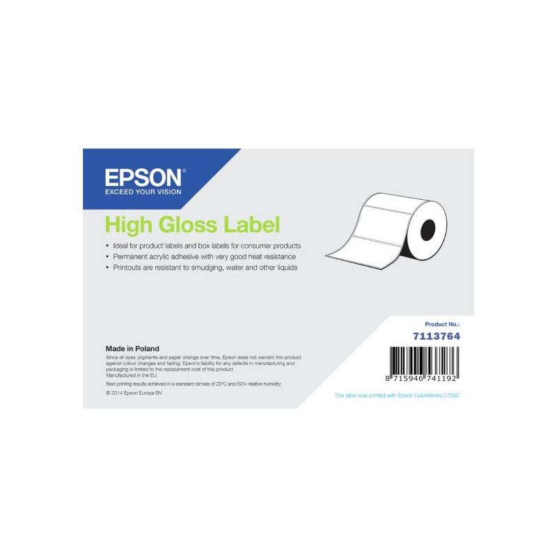 Labels (paper, plastic), Normal Paper, Epson, 203 mm, 60 m, label roll