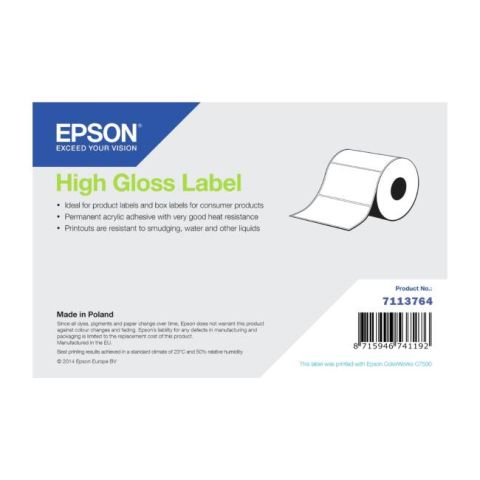 Labels (paper, plastic), Normal Paper, Epson, 203 mm, 60 m, label roll