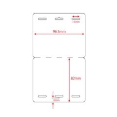 Badges Visiteur Nakagawa -96 x 82 mm