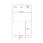 Badges Visiteur Nakagawa -96 x 82 mm