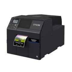 ColorWorks D6000 encore colorant dye, massicot, écran, USB, Ethernet, noir