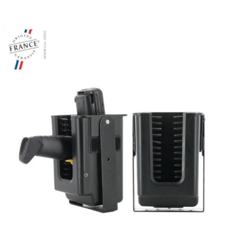 Mobilis Universal Forklift HolsterHolster pour terminaux pistol grip à visser sur un chariot élévateur - Système d'accès rapide 