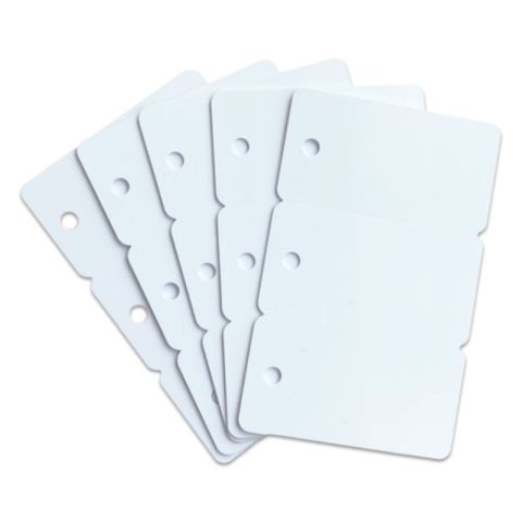 Tri-cartes PVC sécables perforées Zebra (x500)