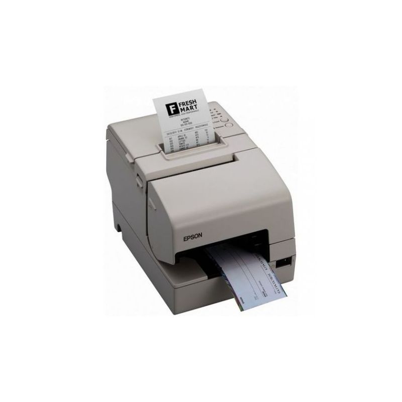 Epson TM-H6000V, MICR, massicot, USB, USB Host, RS232, Ethernet, OPOS, ePOS, blanc