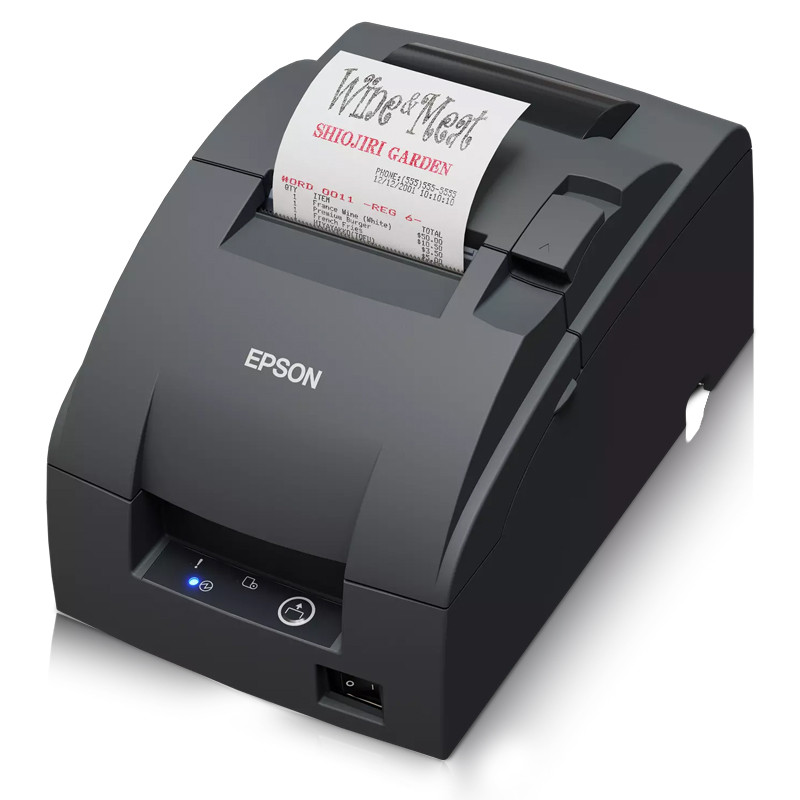 Epson TM-U220IIB, ERC38B, massicot, USB, gris foncé