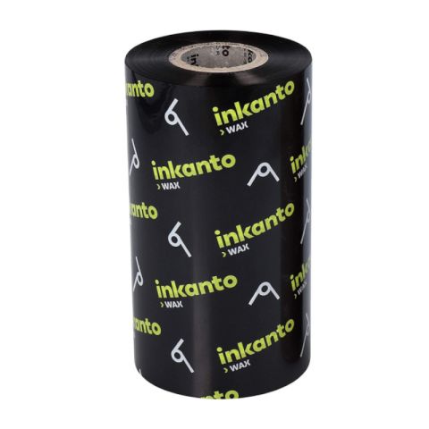 Rubans transfert thermique, Inkanto, AWR 8, Cire, 65 mm, 300 m, Extérieur, Noir