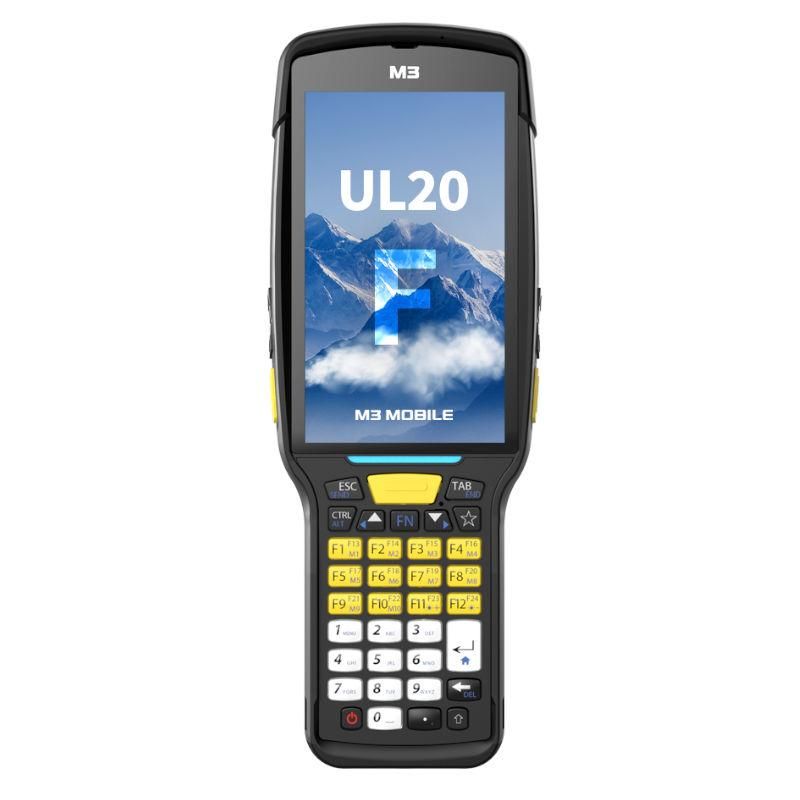 M3 Mobile UL20F, NFC (HF), 2D, SE58, 12.7 cm (5''), Full HD, num. fonct., BT, WiFi, 4G, NFC, Android, GMS