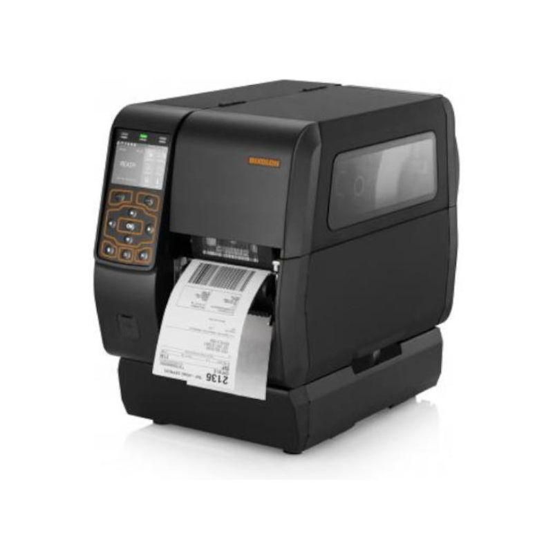 BIXOLON XT5-40 Series (203 dpi), ré-enrouleur, RTC, écran, USB, USB Host, RS232, Ethernet, noir