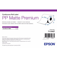 Rouleau continu d'étiquettes synthétiques Epson - 76 mm x 29 mètres