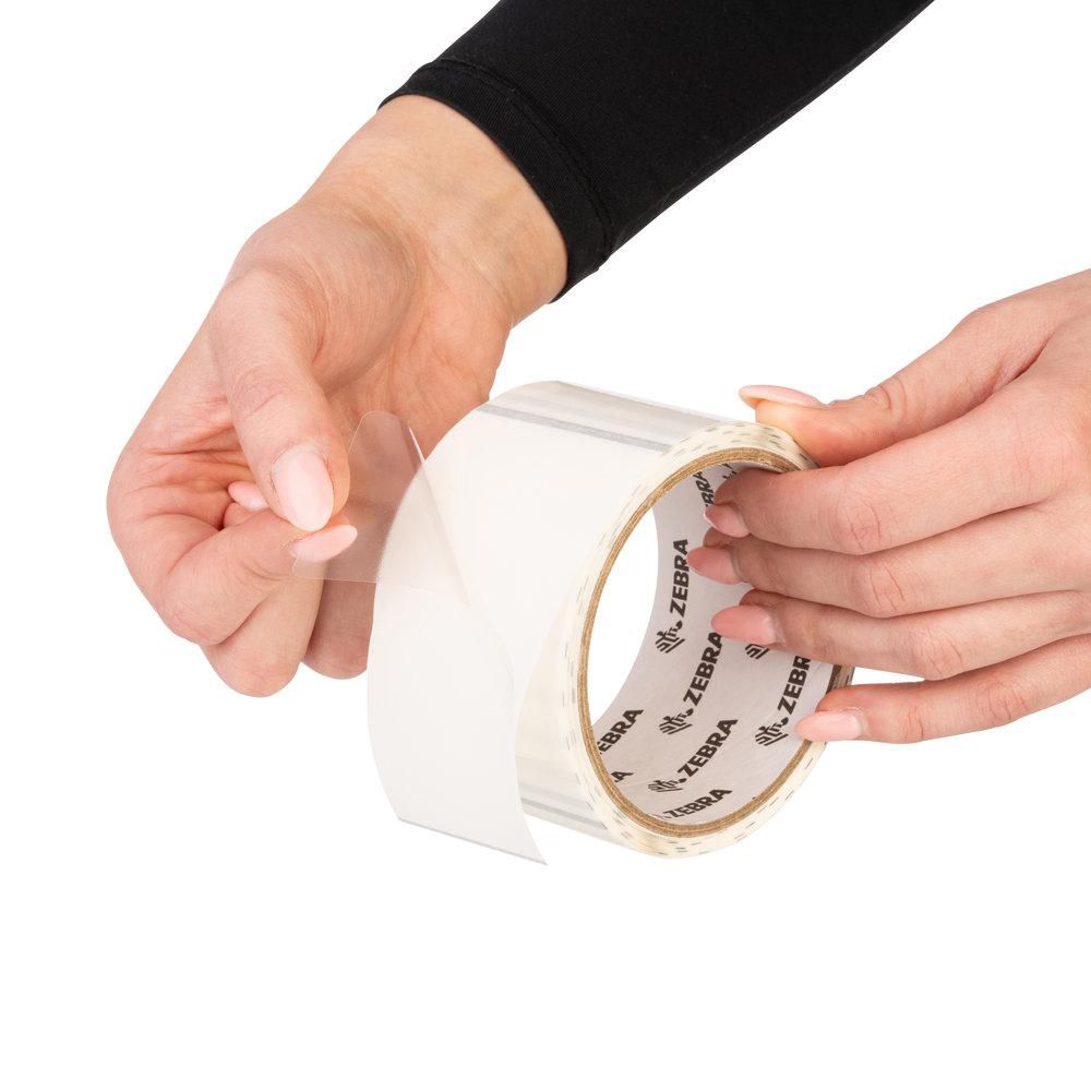 Zebra PolyPro 3000T Transparent - 75 mm x 35 mm