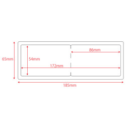 Badges Visiteur Nakagawa - 54 x 86 mm