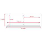 Badges Visiteur Nakagawa - 54 x 86 mm
