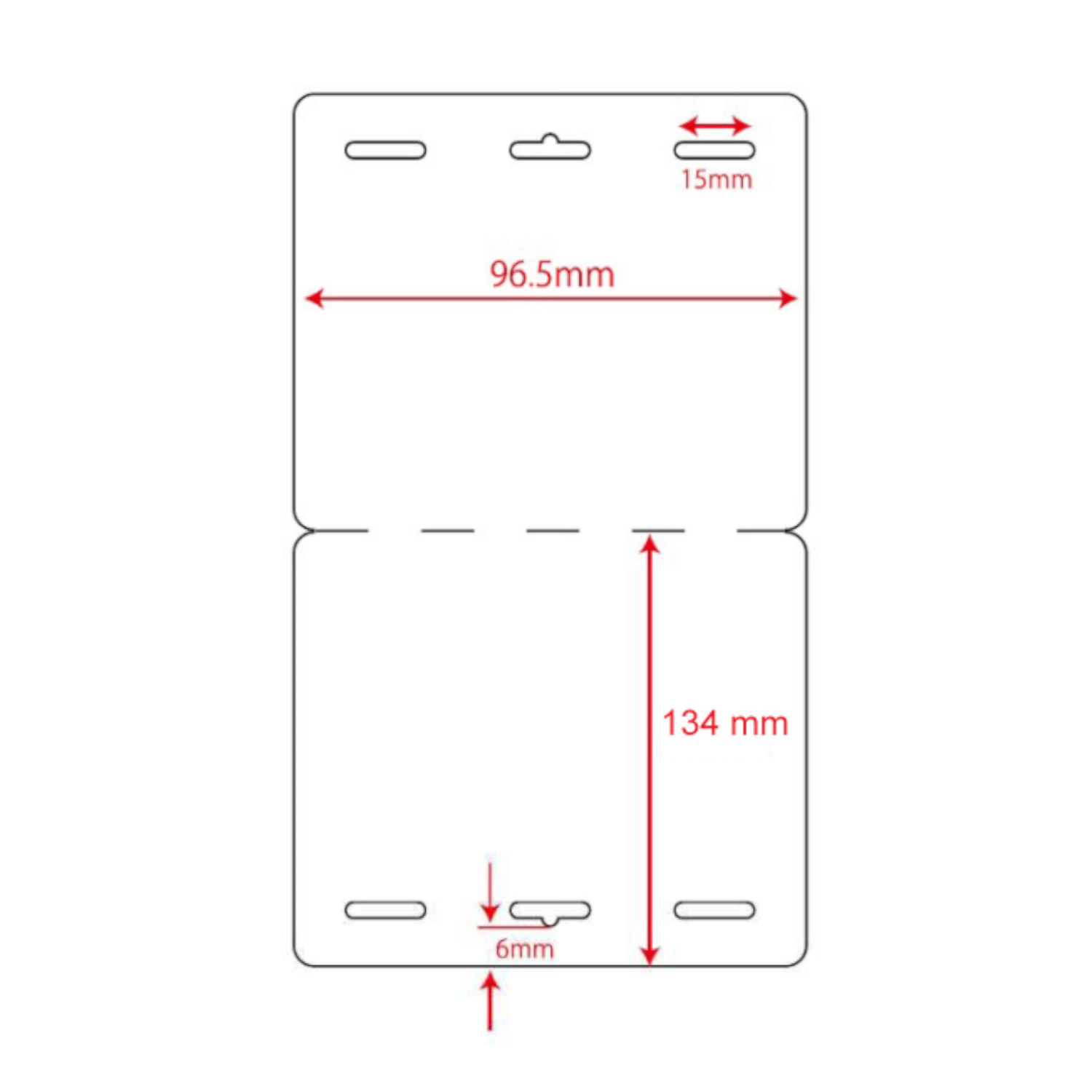 Badges Visiteur Nakagawa - 96 x 134 mm