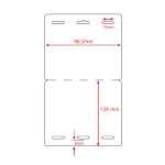 Badges Visiteur Nakagawa - 96 x 134 mm