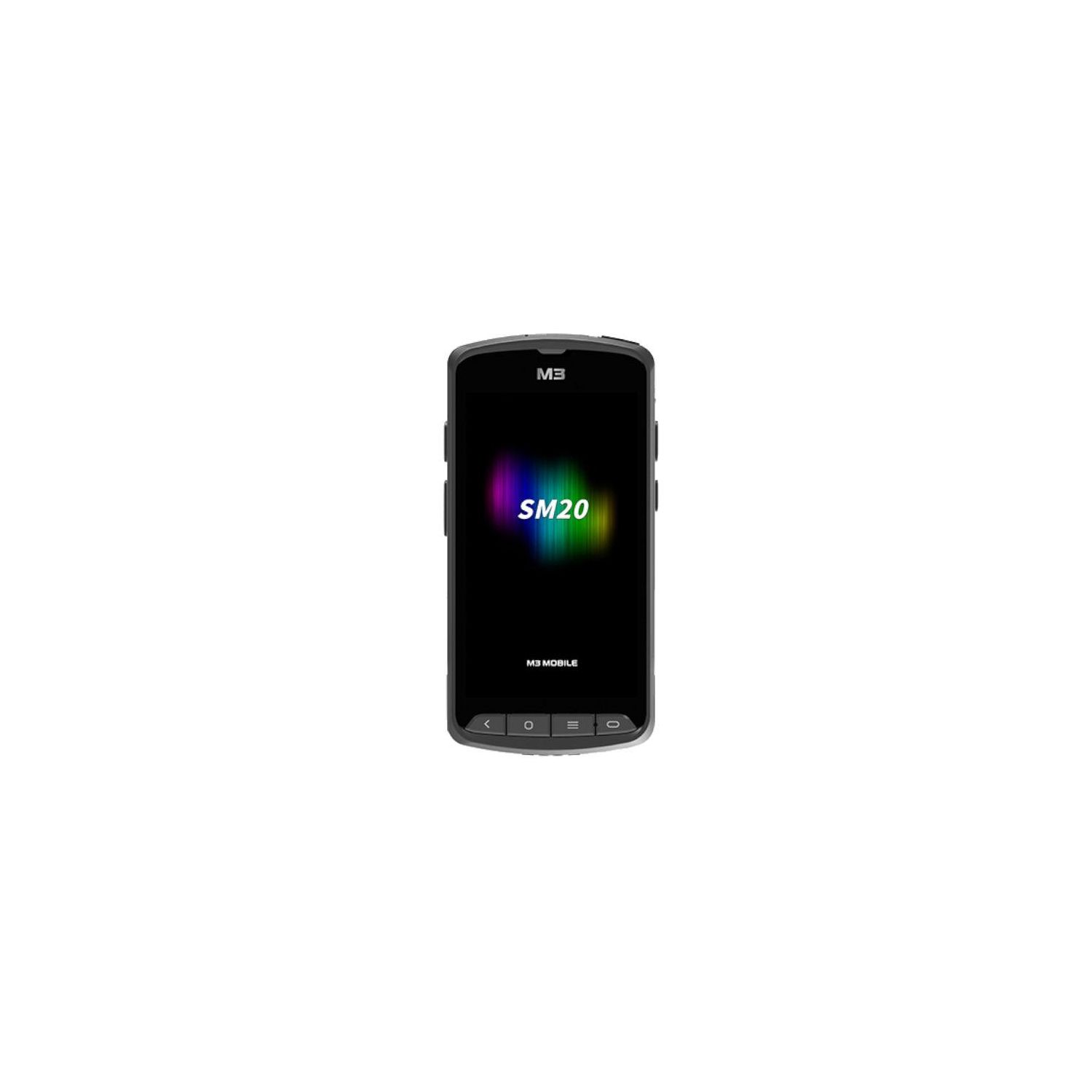 M3 Mobile SM20F, NFC (HF), 2D, SE4710, 12.7 cm (5''), GPS, BT (5.1), WiFi, 4G, NFC, Android, GMS, RB, noir