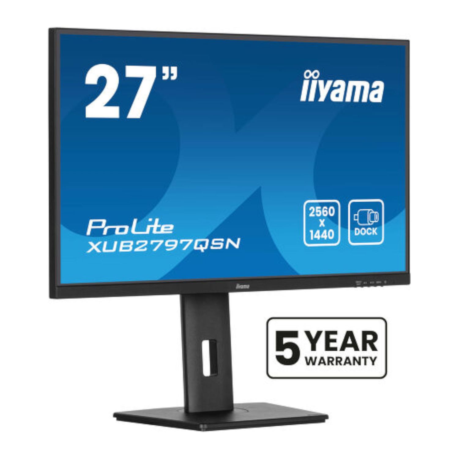 iiyama XUB2797QSN-B2, 68,6 cm (27''), USB, USB-C, Ethernet, en kit (USB), noir