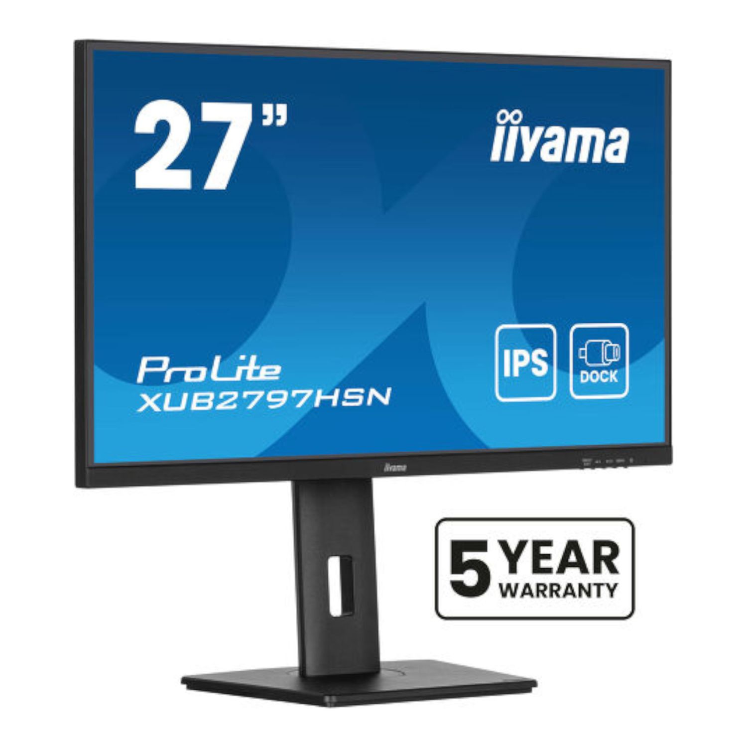 iiyama XUB2797HSN-B2, 68,6 cm (27''), Full HD, USB, USB-C, Ethernet, en kit, noir