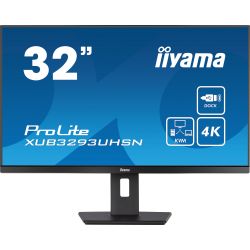 iiyama ProLite XUB3293UHSN-B5, 80cm (31,5''), 4K, USB, USB-C, Ethernet, en kit (USB), noir
