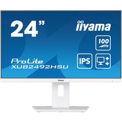 iiyama ProLite XUB2492HSU-W6, Full HD, USB, en kit (USB), blanc