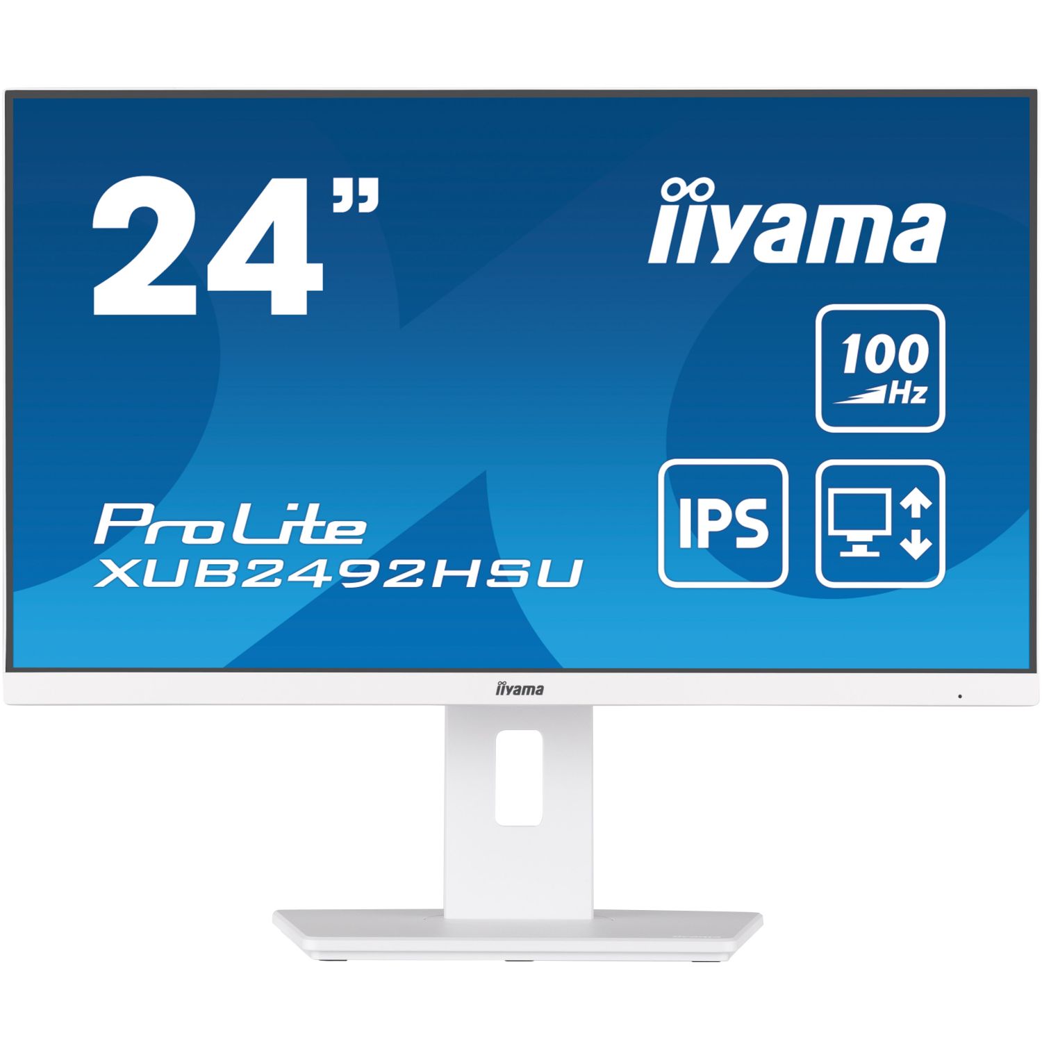 iiyama ProLite XUB2492HSU-W6, Full HD, USB, en kit (USB), blanc
