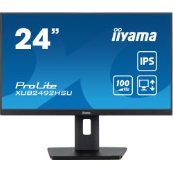 iiyama ProLite XUB2492HSU-B6, Full HD, USB, en kit (USB), noir