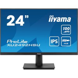 iiyama ProLite XU2492HSU-B6, Full HD, USB, en kit (USB), noir