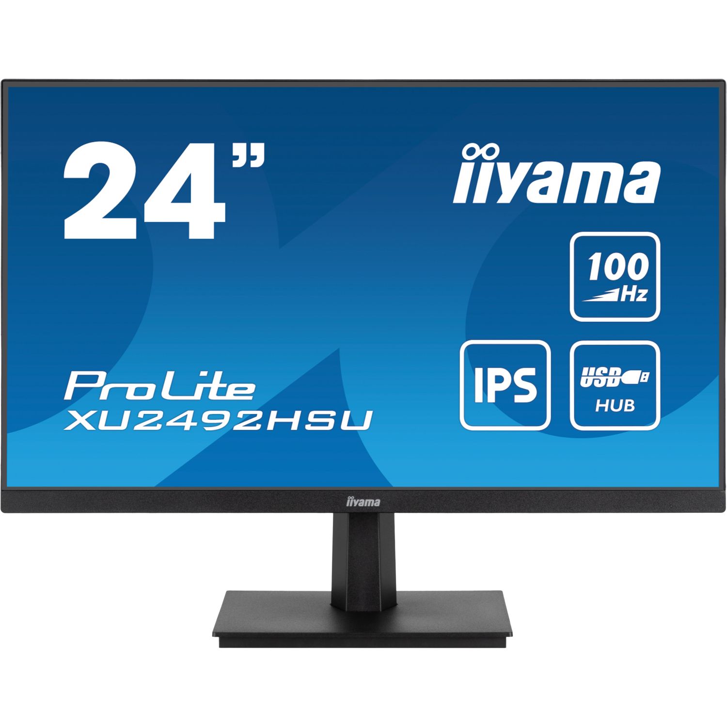 iiyama ProLite XU2492HSU-B6, Full HD, USB, en kit (USB), noir