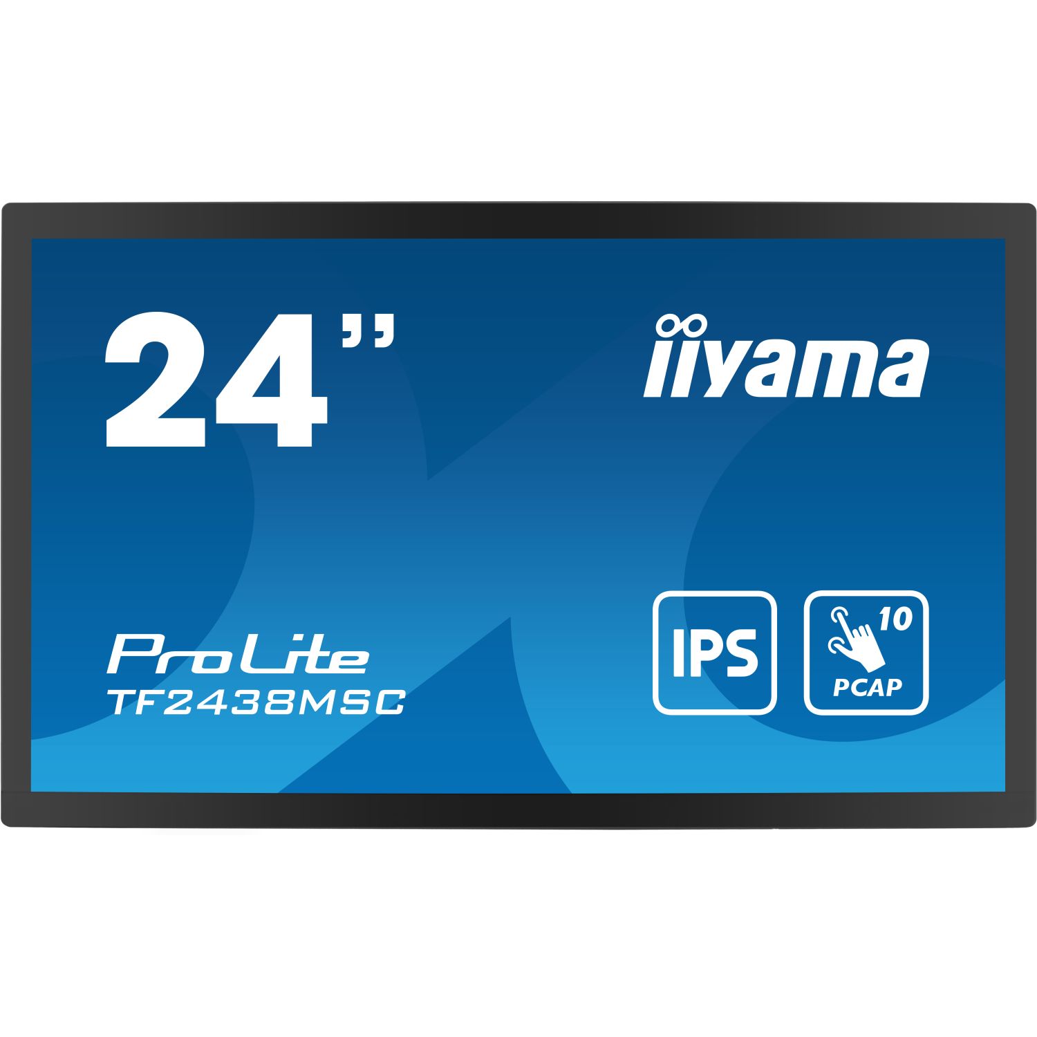 iiyama ProLite TF2438MSC-B1, capacitif projeté, 10 pts, Full HD, USB, en kit (USB), noir