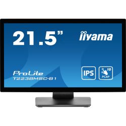 iiyama ProLite T22XX, 54,6 cm (21,5''), capacitif projeté, Full HD, USB, en kit (USB), noir