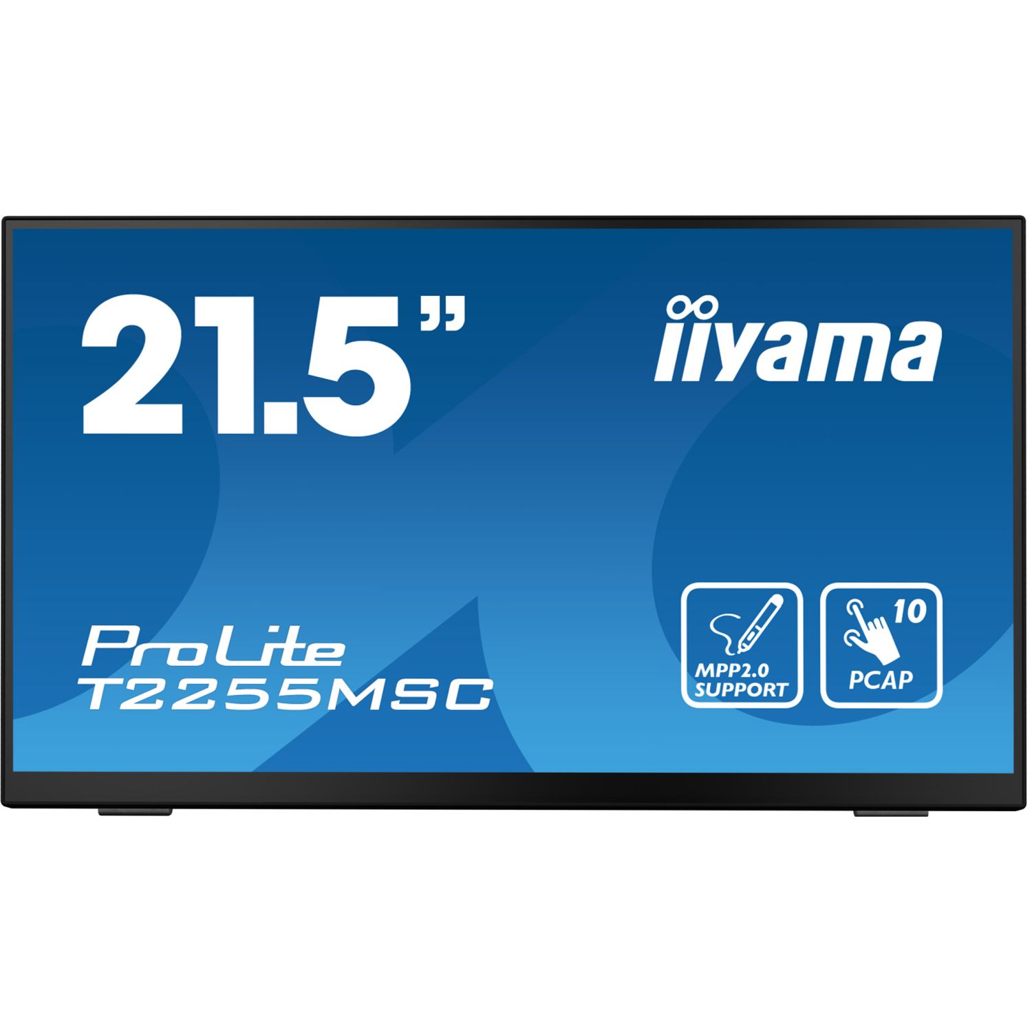 iiyama ProLite T22XX, 54,6 cm (21,5''), capacitif projeté, 10 pts, Full HD, USB, en kit (USB), noir