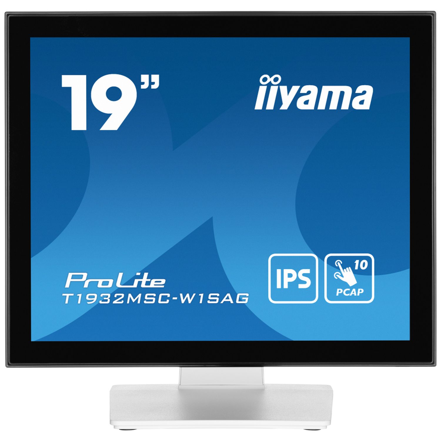 iiyama ProLite T1932MSC-W1SAG, 48,3 cm (19''), capacitif projeté, 10 pts, en kit (USB), noir, blanc