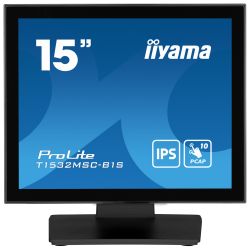 iiyama ProLite T15XX, 38,1 cm (15''), capacitif projeté, en kit (USB), noir