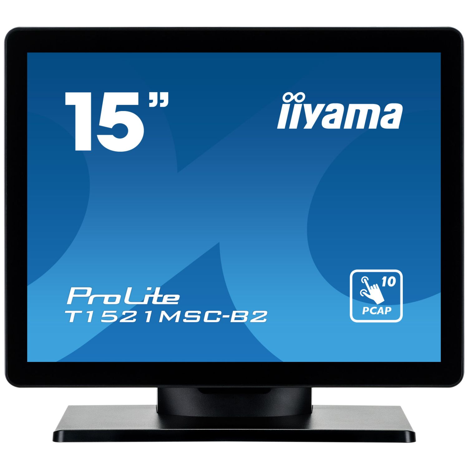 iiyama ProLite T1521MSC-B2, 38,1 cm (15''), capacitif projeté, 10 pts, en kit (USB), noir