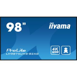 iiyama ProLite LH9875UHS-B2AG, 247.7 cm (98''), 4K, USB, RS232, Ethernet, en kit (RS232), noir