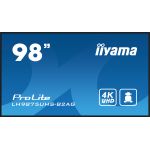 iiyama ProLite LH9875UHS-B2AG, 247.7 cm (98''), 4K, USB, RS232, Ethernet, en kit (RS232), noir
