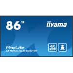 iiyama ProLite LH8665UHSB-B1, 4K, USB, RS232, Ethernet, WiFi, Android, en kit (RS232), noir
