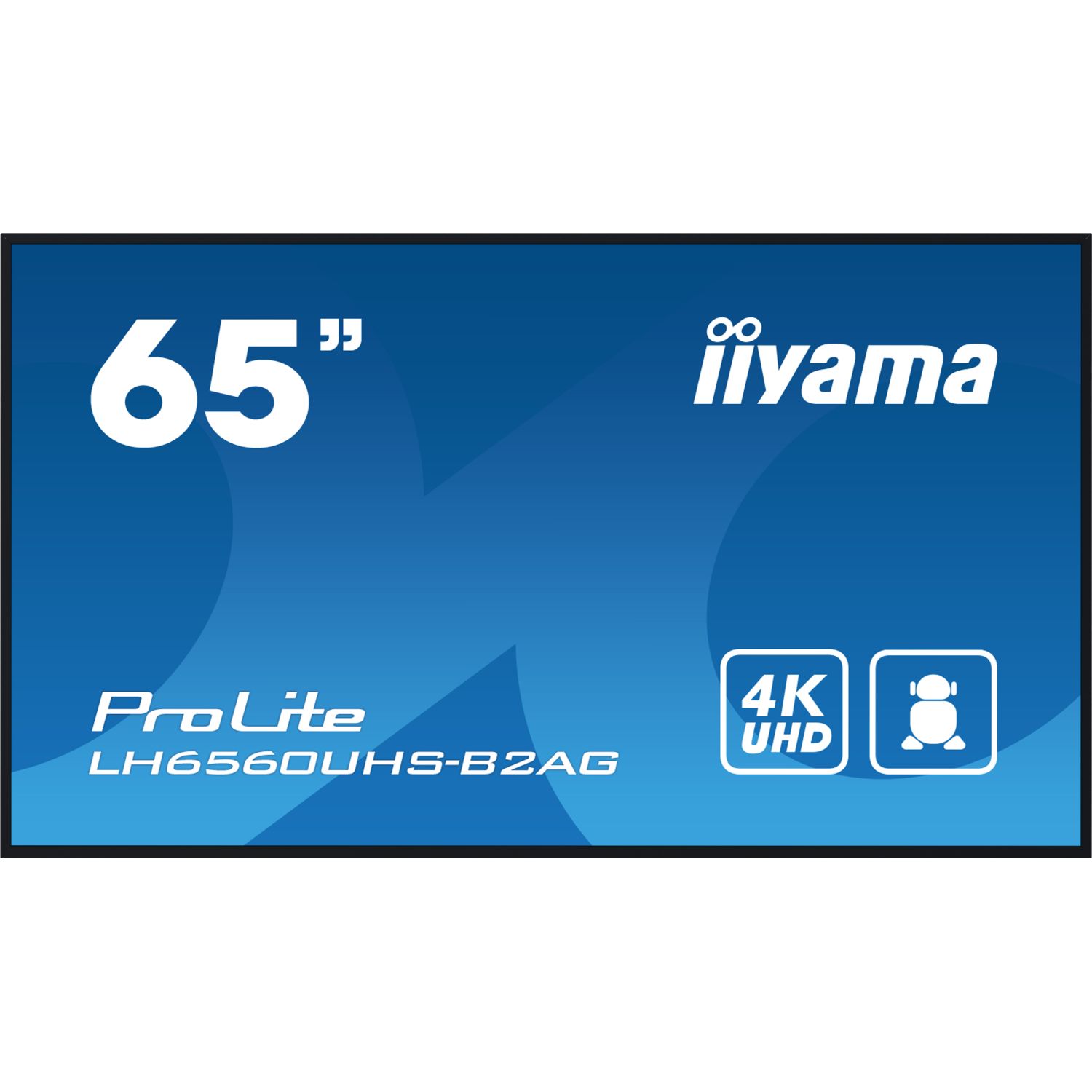 iiyama ProLite LH6560UHS-B2AG, 24/7, 164cm (64,6''), 4K, USB, RS232, Ethernet, WiFi, Android, en kit (RS232), noir